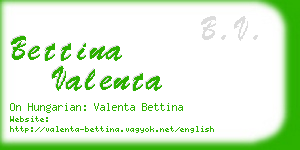 bettina valenta business card
